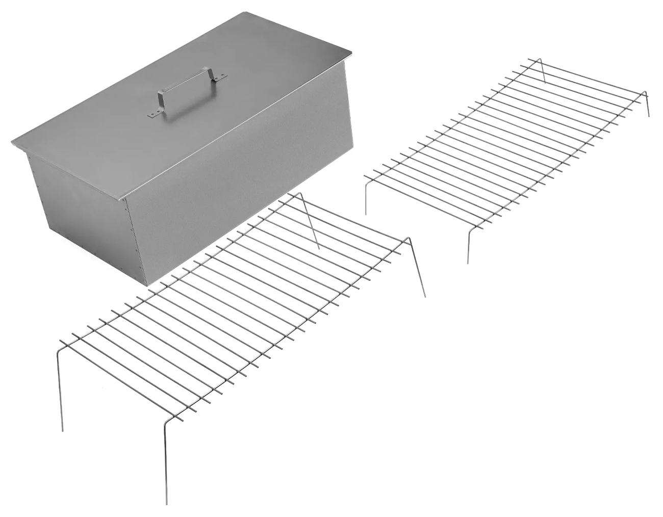 Изображение товара Двухъярусная коптильня Palisad Camping 69529 из стали для горячего копчения на природе