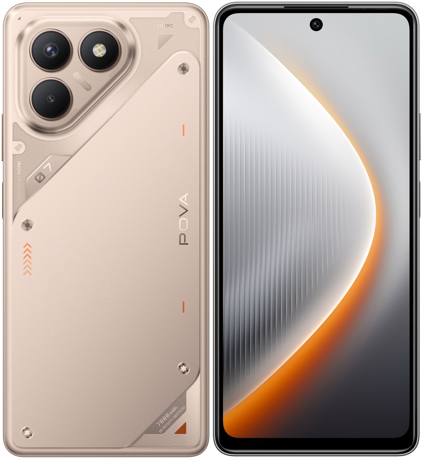 Изображение товара Смартфон Tecno POVA 7 Neo 8 ГБ/256 ГБ Титан Android 15 120 Гц