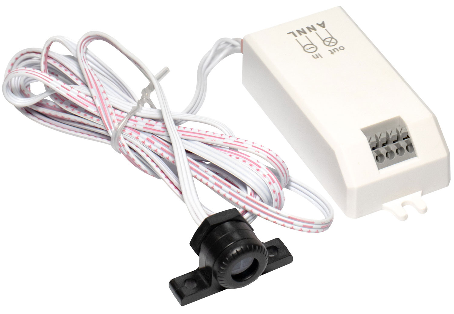 Изображение товара Датчик встраиваемый Duwi на открытие/закрытие двери, DDSD-1, Short Distance, 180°, 0.05 м, 500 Вт, IP20, белый