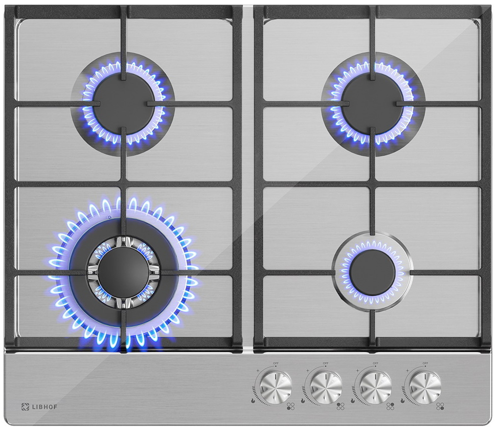

Газовая варочная панель Libhof GS-604, Нержавеющая сталь