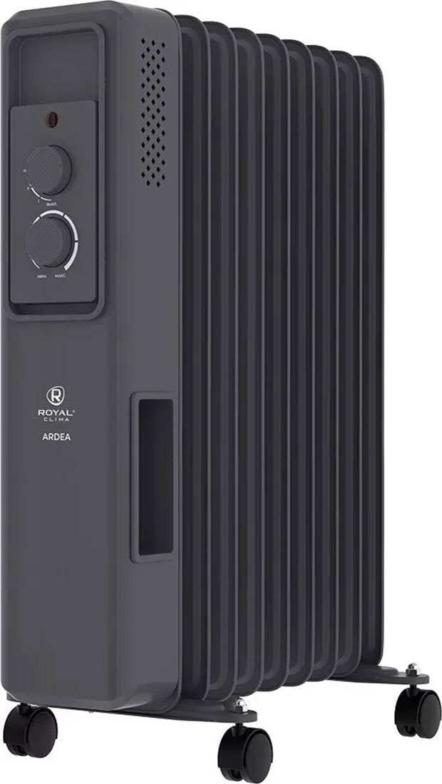 

Масляный обогреватель Royal Clima ROR-AR9-2000M, Черный графитовый
