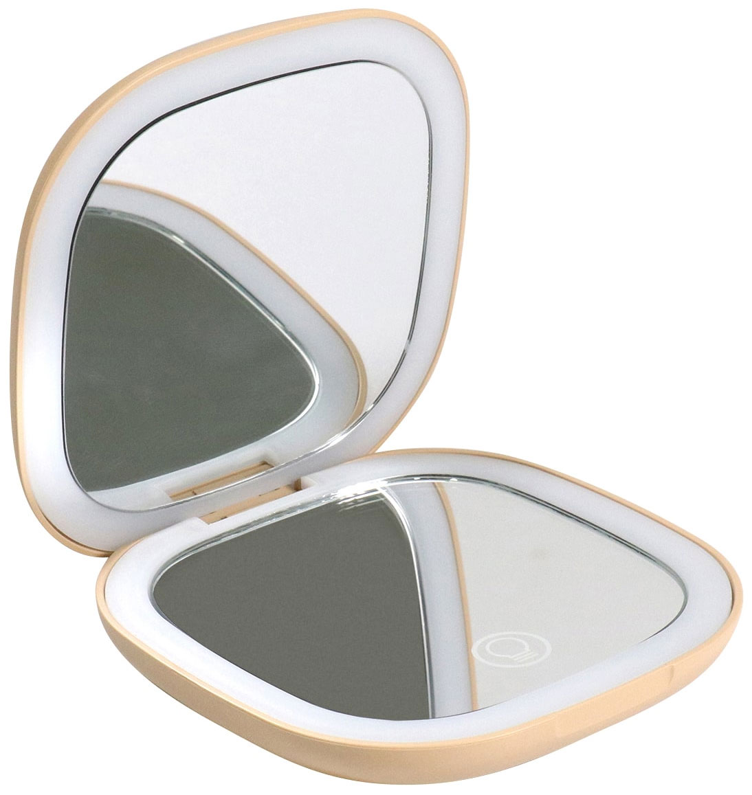 Зеркало косметическое складное карманное Hasten c x5 увеличением и LED подсветкой с диммированием HAS1817 2500₽