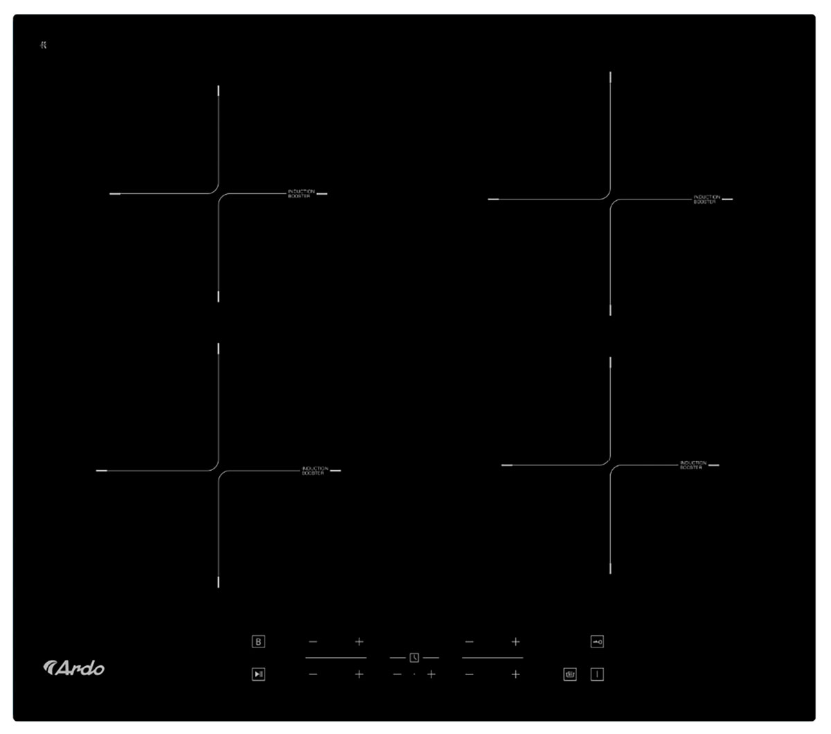 

Электрическая варочная панель Ardo IM64BT2, Черный