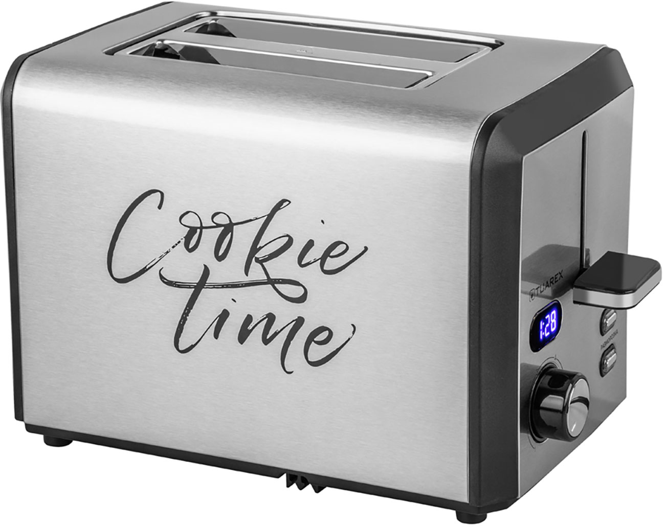 

Тостер Tuarex TK-6006, стальной/черный, Нержавеющая сталь/черный