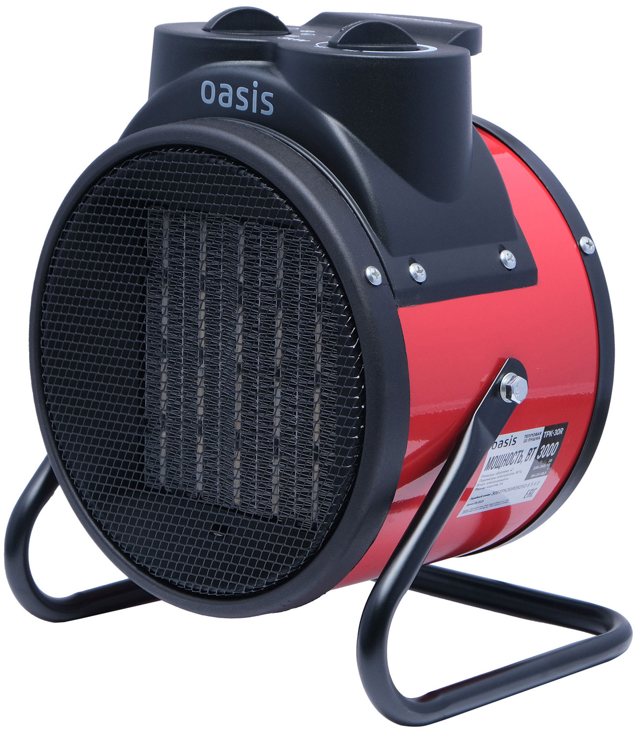 Изображение товара Тепловая пушка Oasis TPK-30R электрообогреватель для дома и гаража 3000 Вт