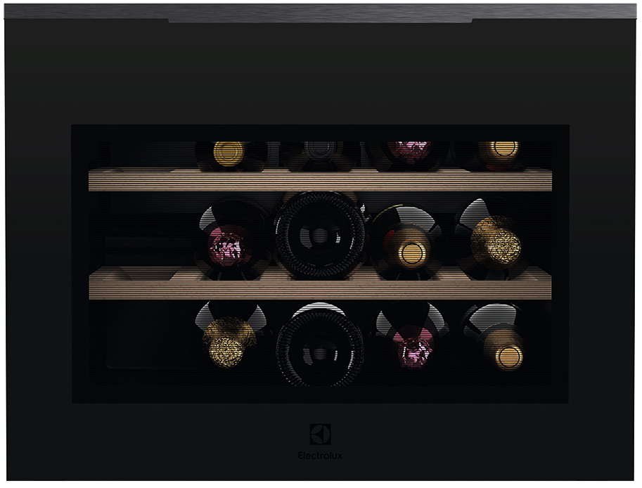 Изображение товара Встраиваемый винный шкаф Electrolux KBW6T 49 л черный для 18 бутылок с LED-подсветкой