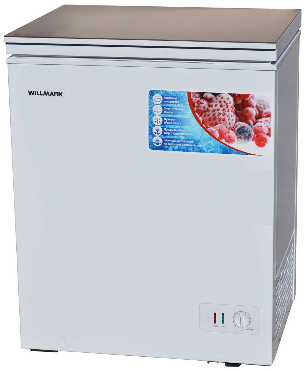 Изображение товара Морозильный ларь Willmark CF-170G 165 л глухая крышка компрессор Toshiba