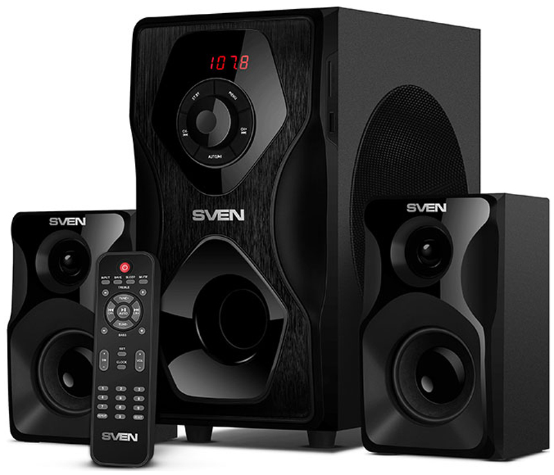 Изображение товара Акустика 2.1 Sven MS-2055 55Вт Bluetooth USB FM черная