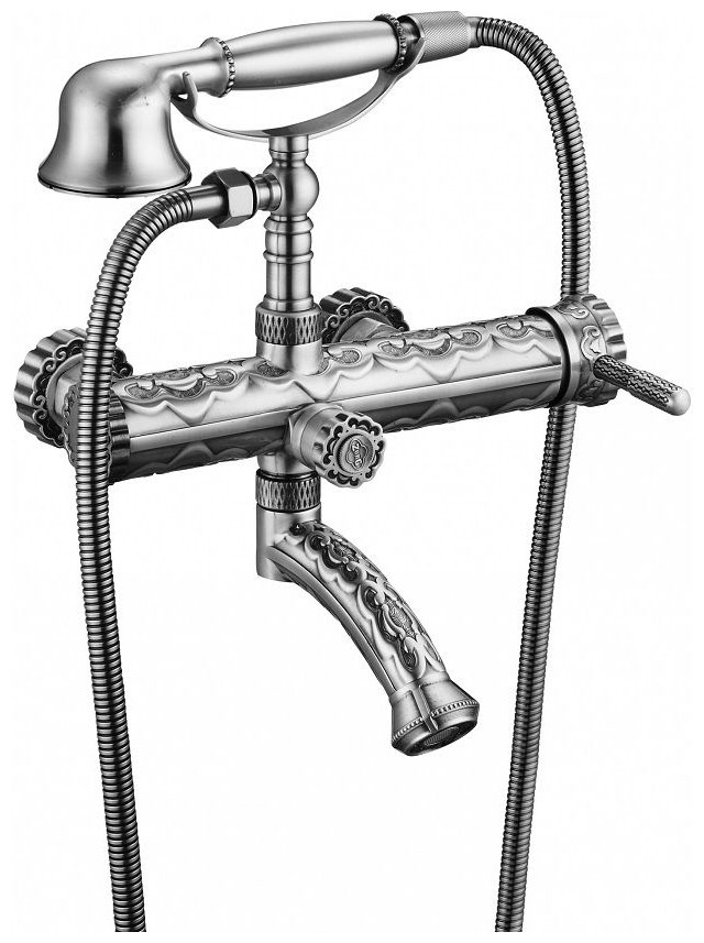 Изображение товара Смеситель для ванны Zorg A 100W-SL античное серебро винтаж чехия