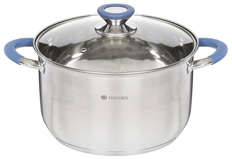 

Кастрюля с крышкой Daniks Сиена SD-A93-24 6.5 л