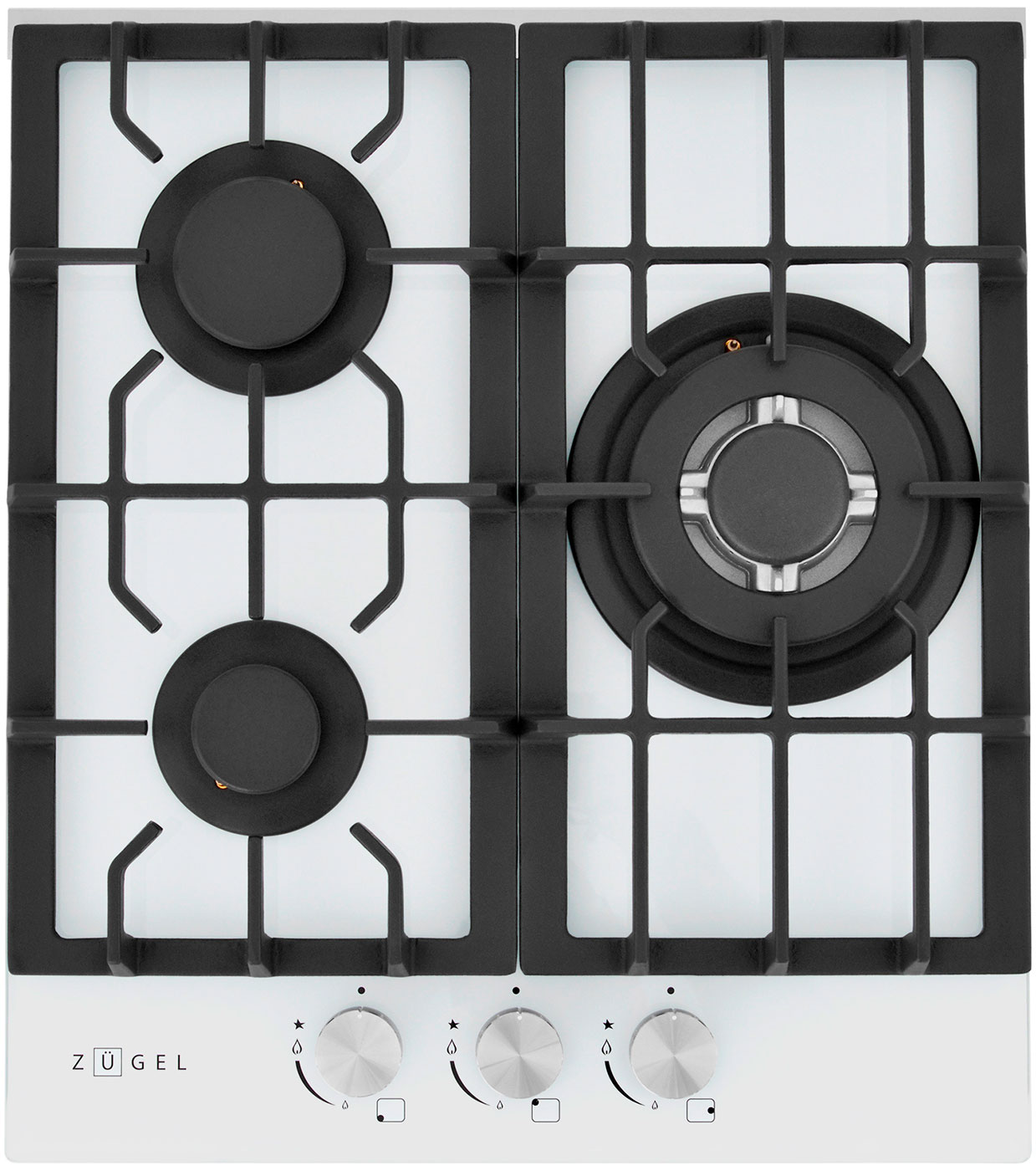 Изображение товара Газовая варочная панель Zugel ZGH451W, белая