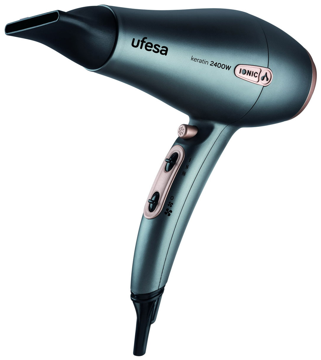 Изображение товара Фен Ufesa 2400W SC8470 Keratin (60305128) бежевый/черный/серебристый Изображение товара Фен Ufesa 2400W SC8470 Keratin (60305128) бежевый/черный/серебристый
