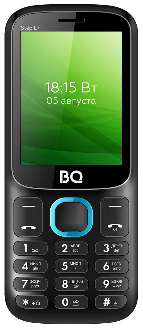 Изображение товара Мобильный телефон BQ 2440 Step L Black Blue Изображение товара Мобильный телефон BQ 2440 Step L Black Blue