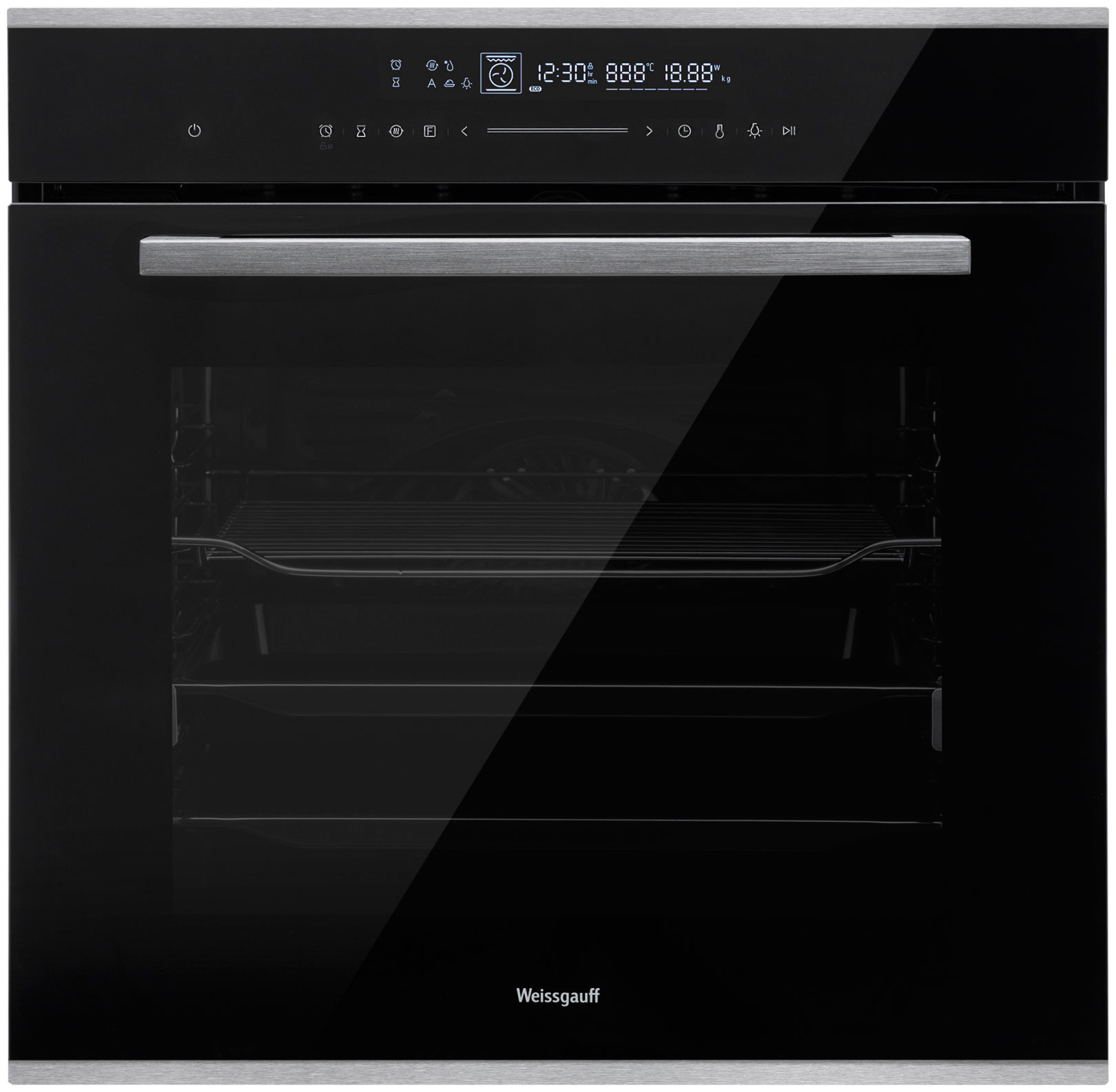 Изображение товара Электрический духовой шкаф Weissgauff EOM 791 SDBSX, объём 72 л, сенсорное управление