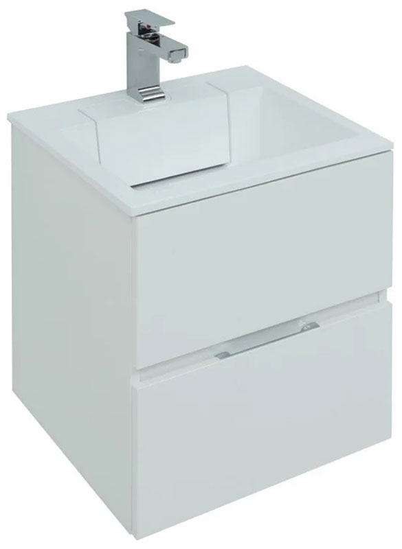 Изображение товара Тумба под раковину Aquanet Алвита 48 белый влагостойкая с механизмом доводчика