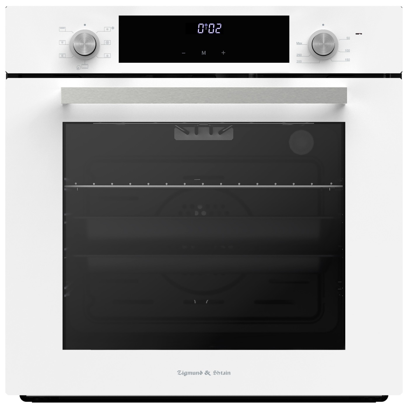 Изображение товара Электрический духовй шкаф Zigmund & Shtain E 153 W с сенсорным дисплеем и объемом 72 л
