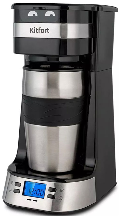 

Кофеварка капельная Kitfort КТ-795, Черный/серебристый