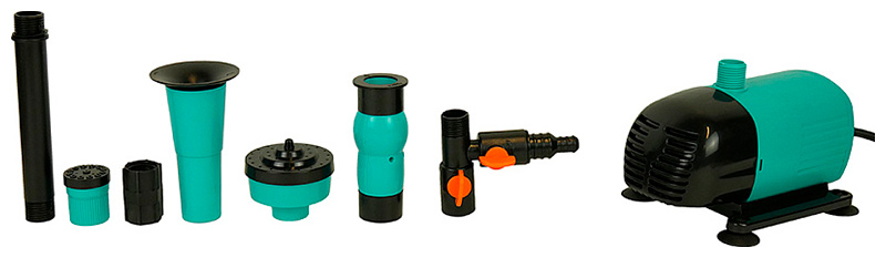 Изображение товара Насос фонтанный Sturm! WP9750FC 50Вт 35л/м напор 2.5м глуб погруж 3м10м. каб.4 насадки