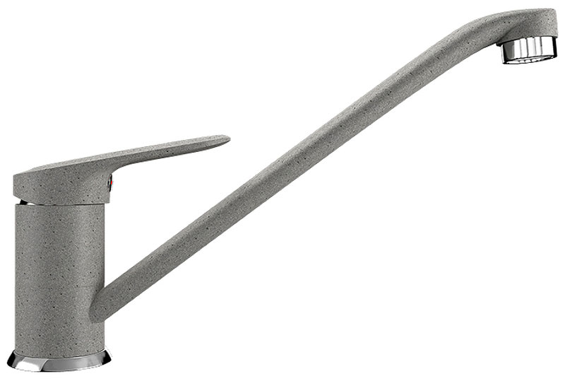 Изображение товара Кухонный смеситель Ulgran U-004 серый с поворотным изливом 22.4 см