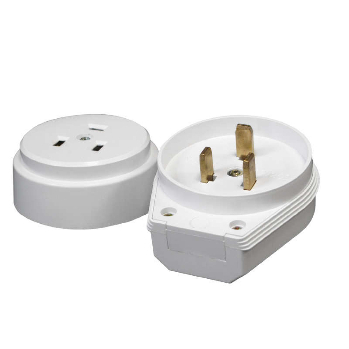 Изображение товара Универсальный электромонтажный разъем РШ-ВШ 32А 250В 2P+PE белый