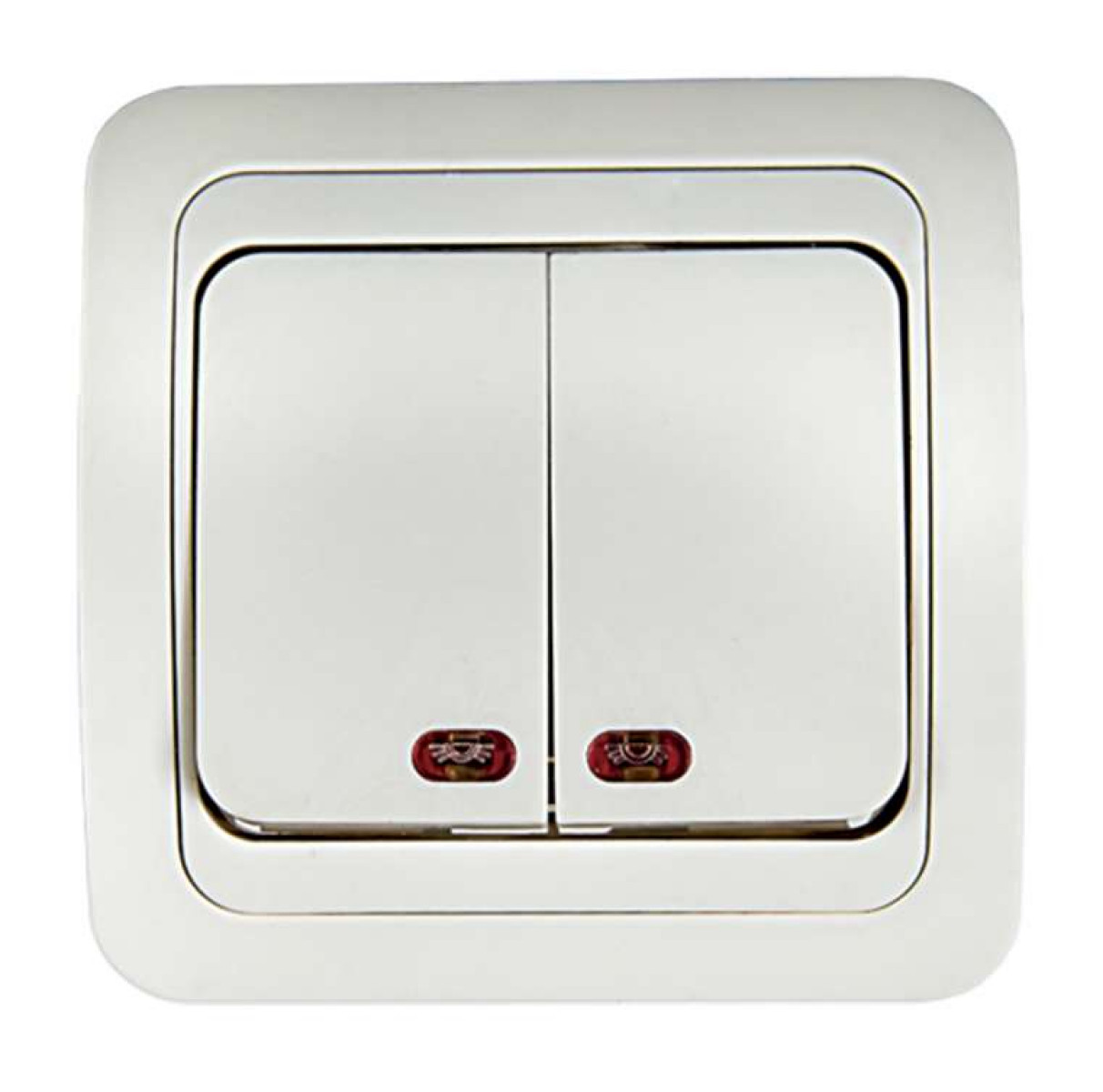 Изображение товара Выключатель 2-кл. СП Classico 10А IP20 с подсветкой белый