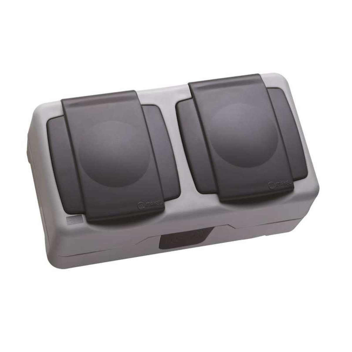 Изображение товара Розетки Makel Розетка 2-м ОП 16А IP55 сер.