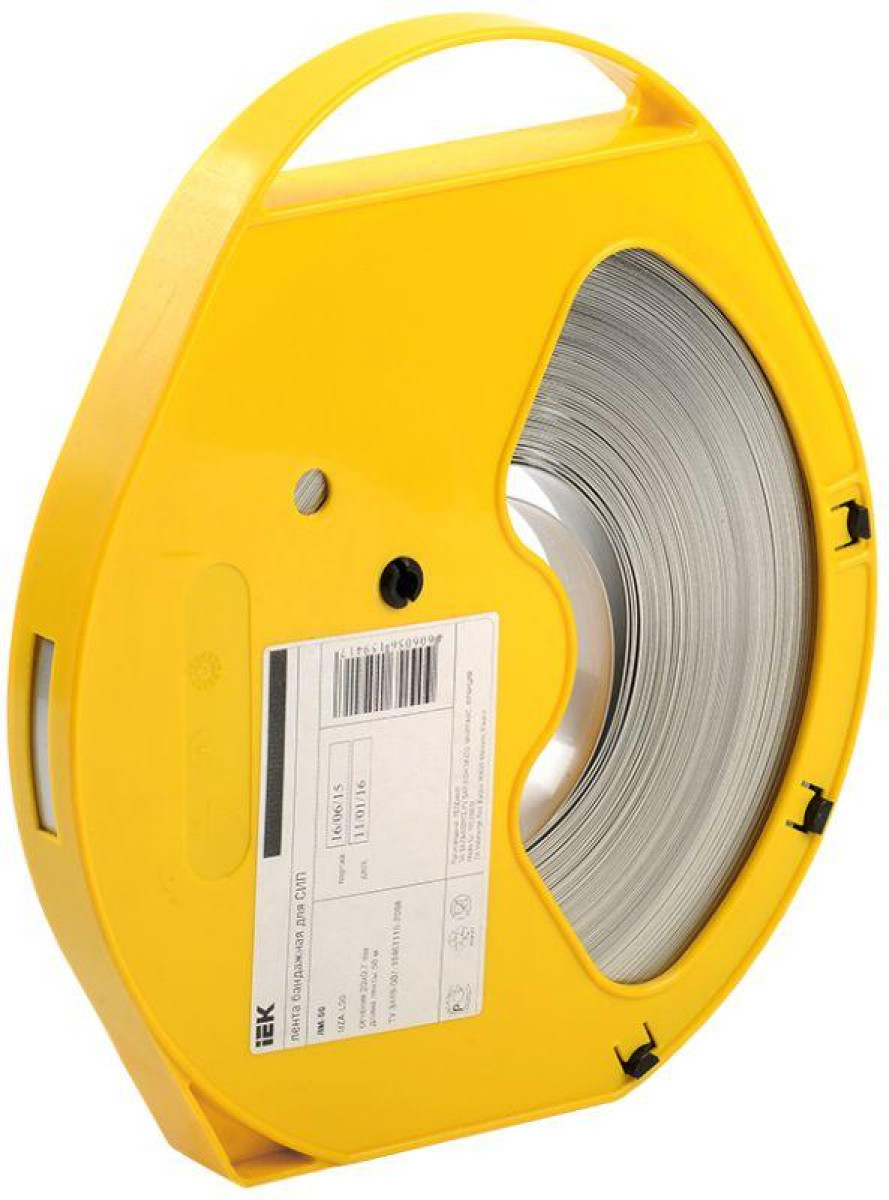 Изображение товара Лента бандажная для электромонтажа IEK ЛМ-50 50 метров надежное крепление