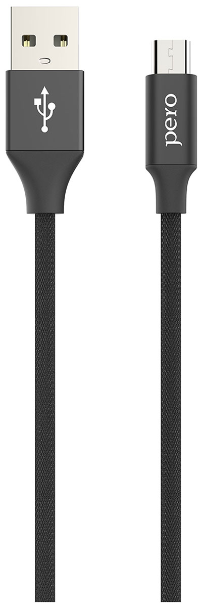 цена Дата-кабель Pero DC-02 micro-USB 2А 1 м черный