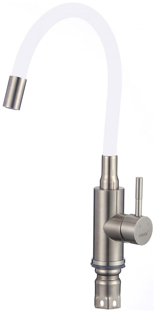 Изображение товара Смеситель для кухонной мойки Savol с гибким изливом S-SUS6002-02 сатин