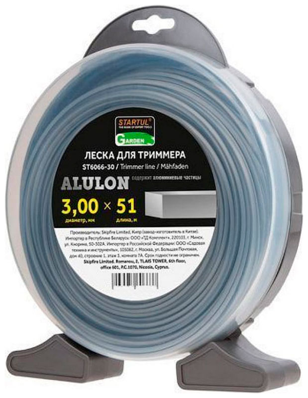 

Леска для триммера Startul GARDEN ALULON 3.0 мм х 51 м, квадратное сечение (ST6066-30)