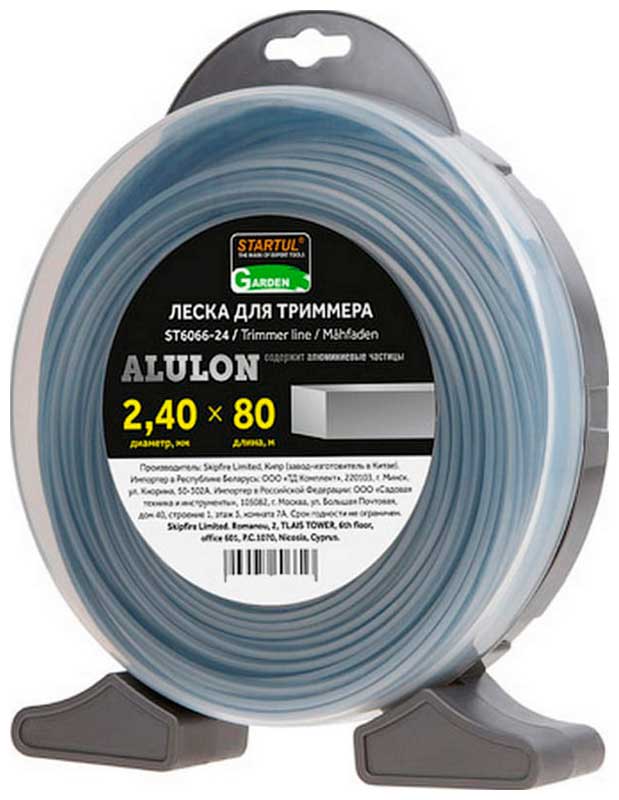 Изображение товара Леска для триммера Startul Garden ALULON 2.4 мм 80 м квадратная