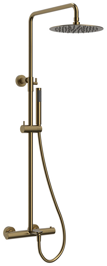Изображение товара Душевая система с термостатом Raiber Graceful в золоте