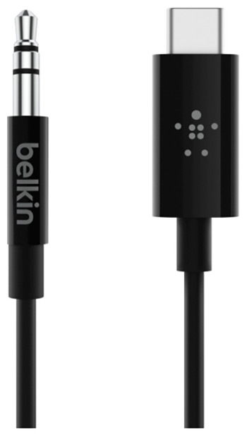 Изображение товара Кабель Belkin USB-C/Jack 3.5 папа 0,9 м черный (F7U079bt03-BLK) Изображение товара Кабель Belkin USB-C/Jack 3.5 папа 0,9 м черный (F7U079bt03-BLK)