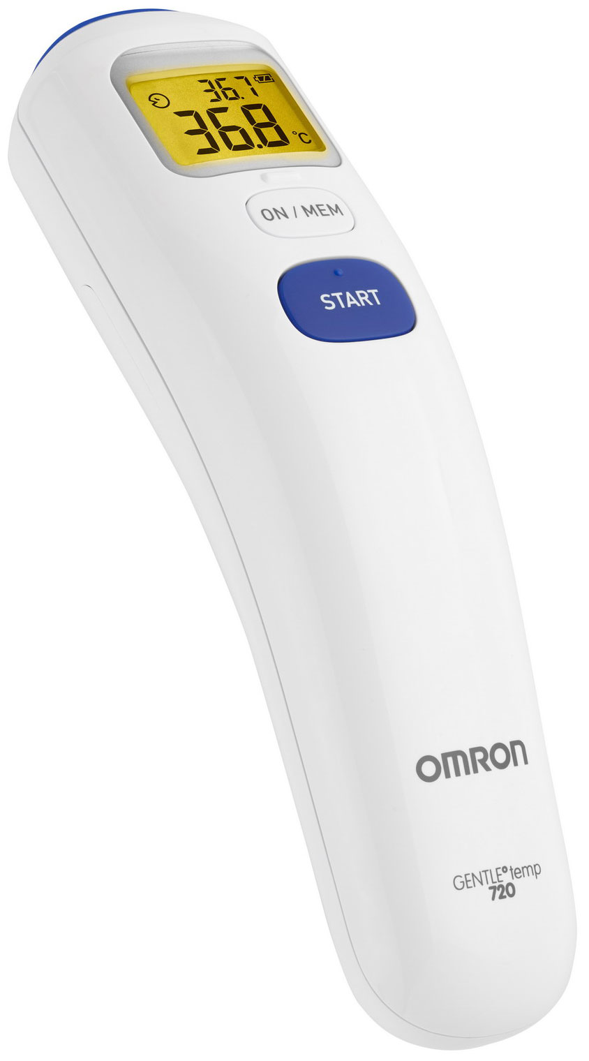 термометр электронный omron gentle temp 720 mc 720 e инфракрасный память звуковой сигнал белый Бесконтактный инфракрасный термометр OMRON Gentle Temp 720 (MC-720-E)
