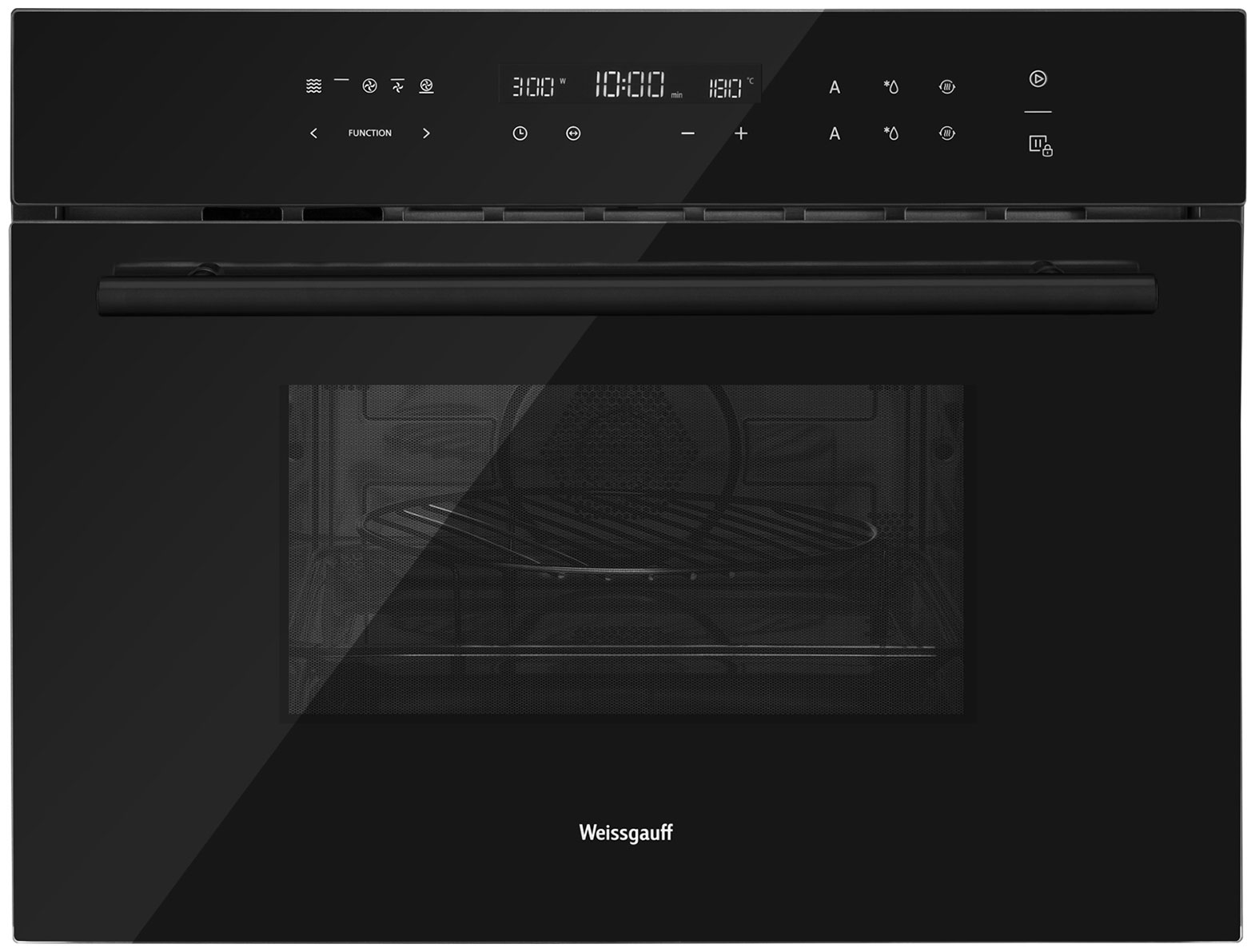 Изображение товара Духовой шкаф компактный с СВЧ Weissgauff OE 446 Black Edition