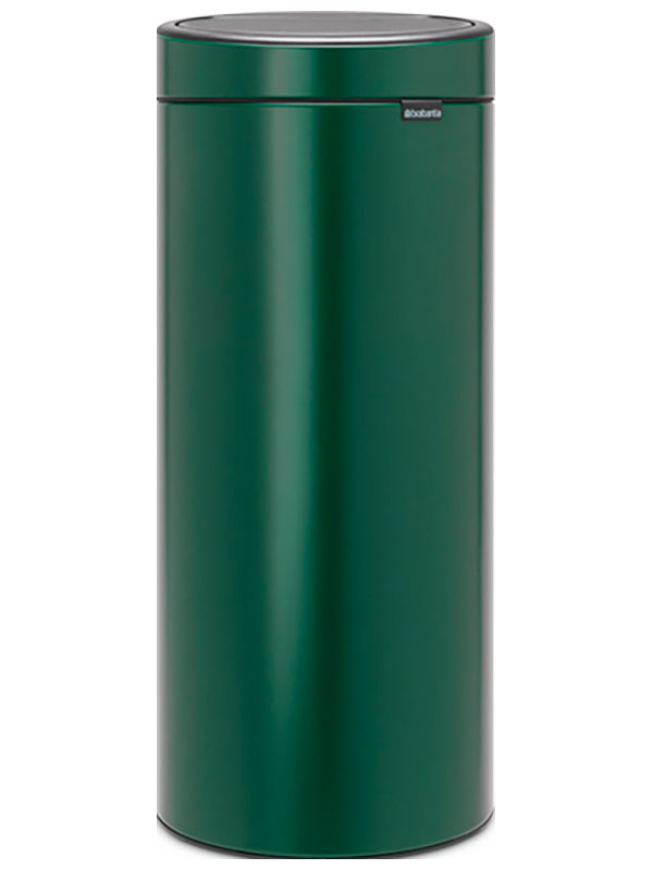 Изображение товара Мусорный бак Brabantia Touch Bin New 30л зеленая сосна бесшумное открытие