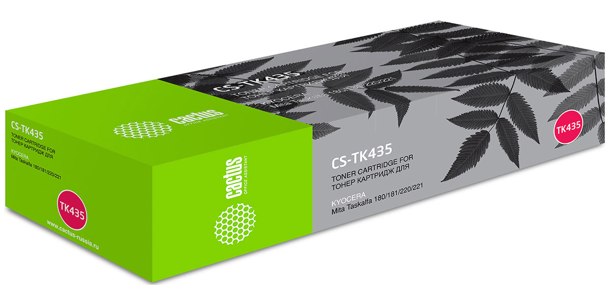 Изображение товара Тонер-картридж Cactus CS-TK435 для KYOCERA TASKalfa 180/220, ресурс 15000 страниц