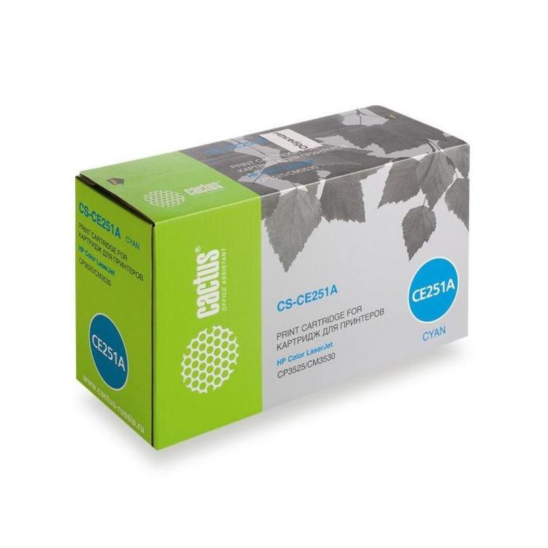 Изображение товара Картридж лазерный Cactus CS-CE251A CE251A голубой (7000стр.) для HP CLJ CP3525/CM3530