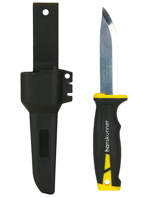 Изображение товара Нож универсальный Hanskonner HK1076-10-2, c двойным точилом, в чехле