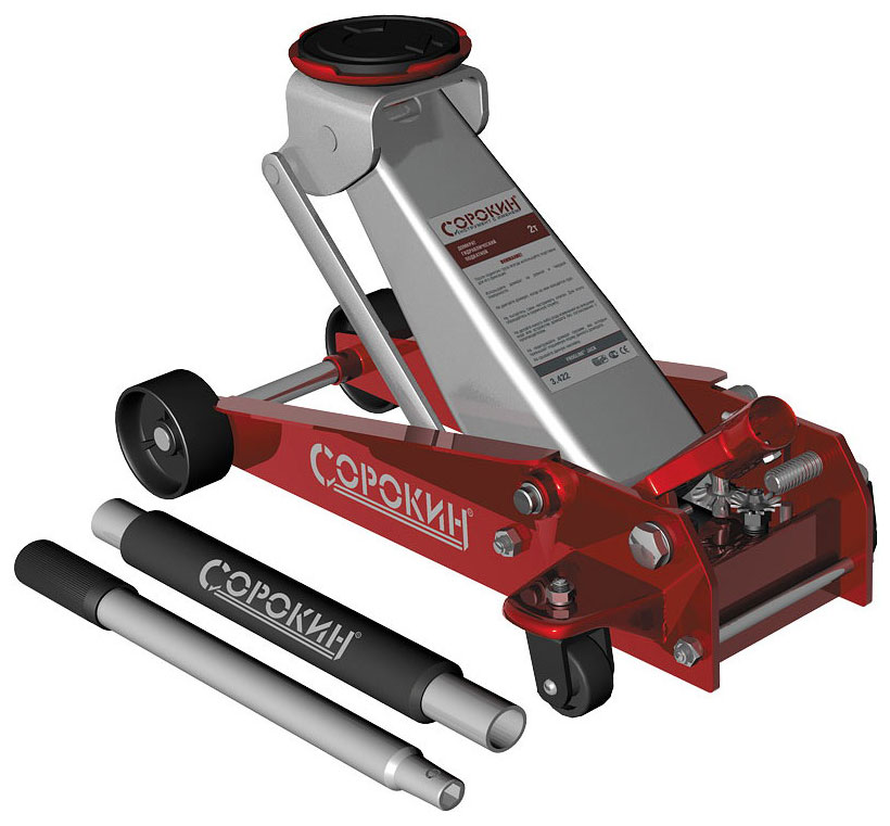 Изображение товара Домкрат подкатной Сорокин 2 т (3.422)