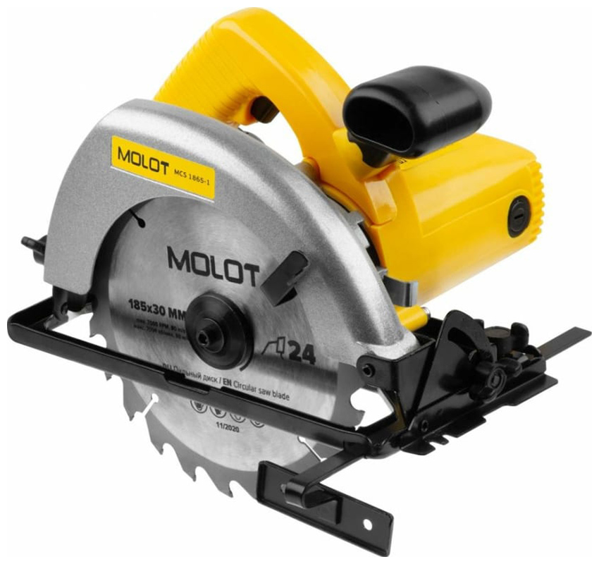 Изображение товара Дисковая циркулярная пила Molot MCS 1865-1 1200 Вт 185 мм кор., регулировка наклона