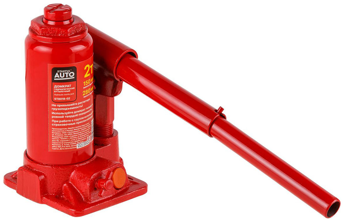 Изображение товара Домкрат гидравлический бутылочный Startul 2 т, 150-280 мм, AUTO ST8018-02