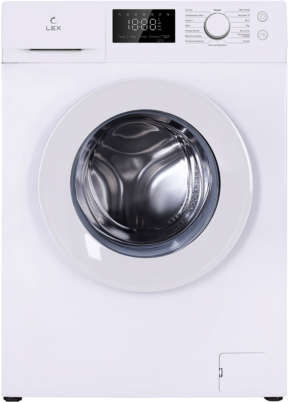 Изображение товара Lex LWM08012WID Стиральная машина фронтальная 8 кг инверторный двигатель STEAM WASH