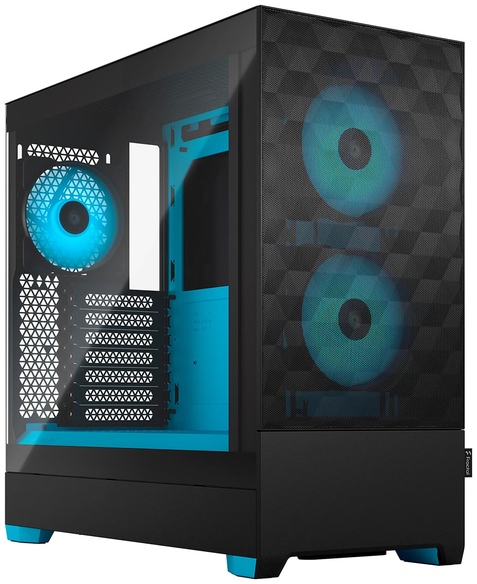 Изображение товара Компьютерный корпус Fractal Design Pop Air RGB Cyan Core TG Clear Tint (FD-C-POR1A-02)