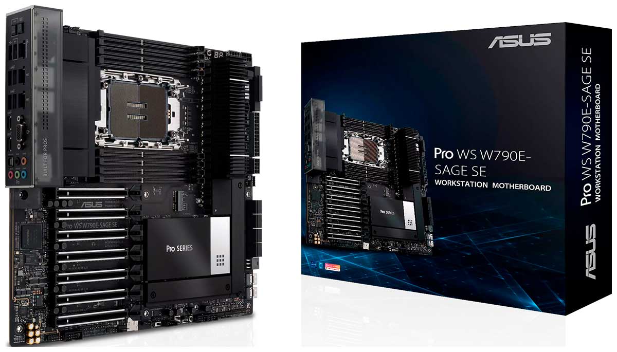 Изображение товара Серверная материнская плата Asus PRO WS W790E-SAGE SE LGA4677 DDR5 SSB-EEB