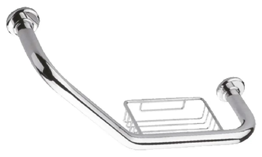 Изображение товара Поручень с мыльницей для ванной D-Lin хром (D202103)