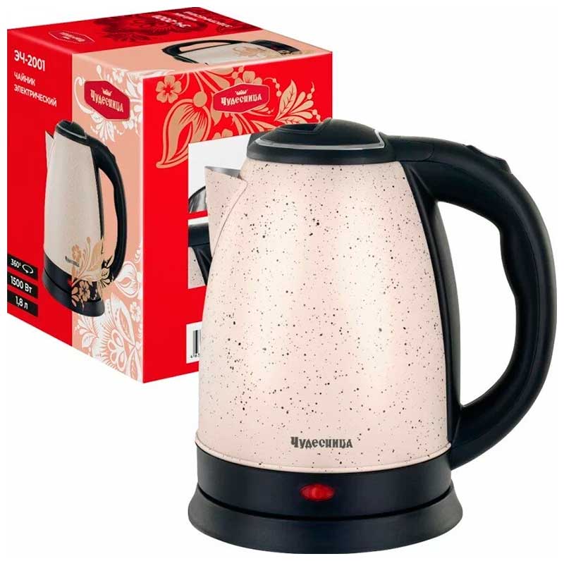 Изображение товара Электрический чайник Чудесница ЭЧ-2001 1.8 л 1500 Вт стильный с автоматическим отключением