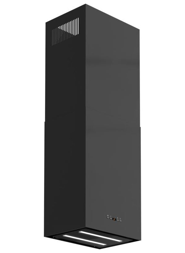 Изображение товара Дизайнерская островная вытяжка Konigin Geometry Black/Black Glass 1200 м3/ч