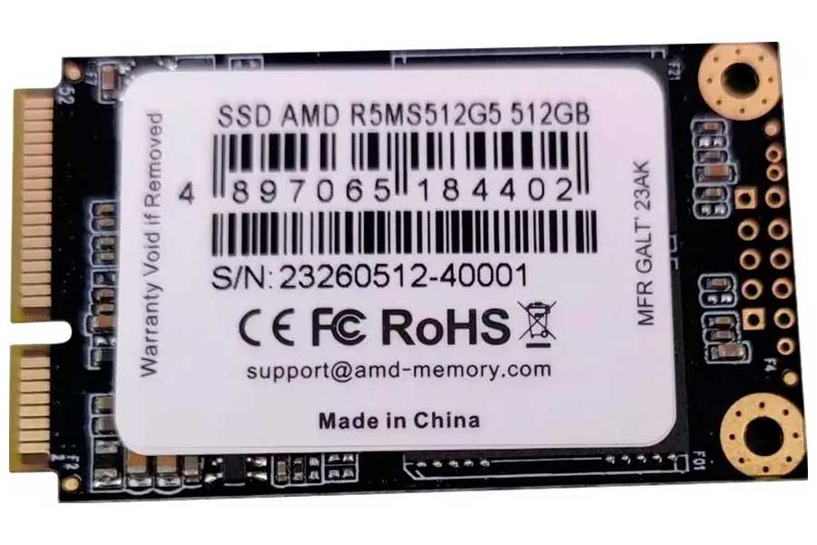 Изображение товара SSD накопитель AMD Radeon R5 512 Гб mSATA (R5MS512G5)