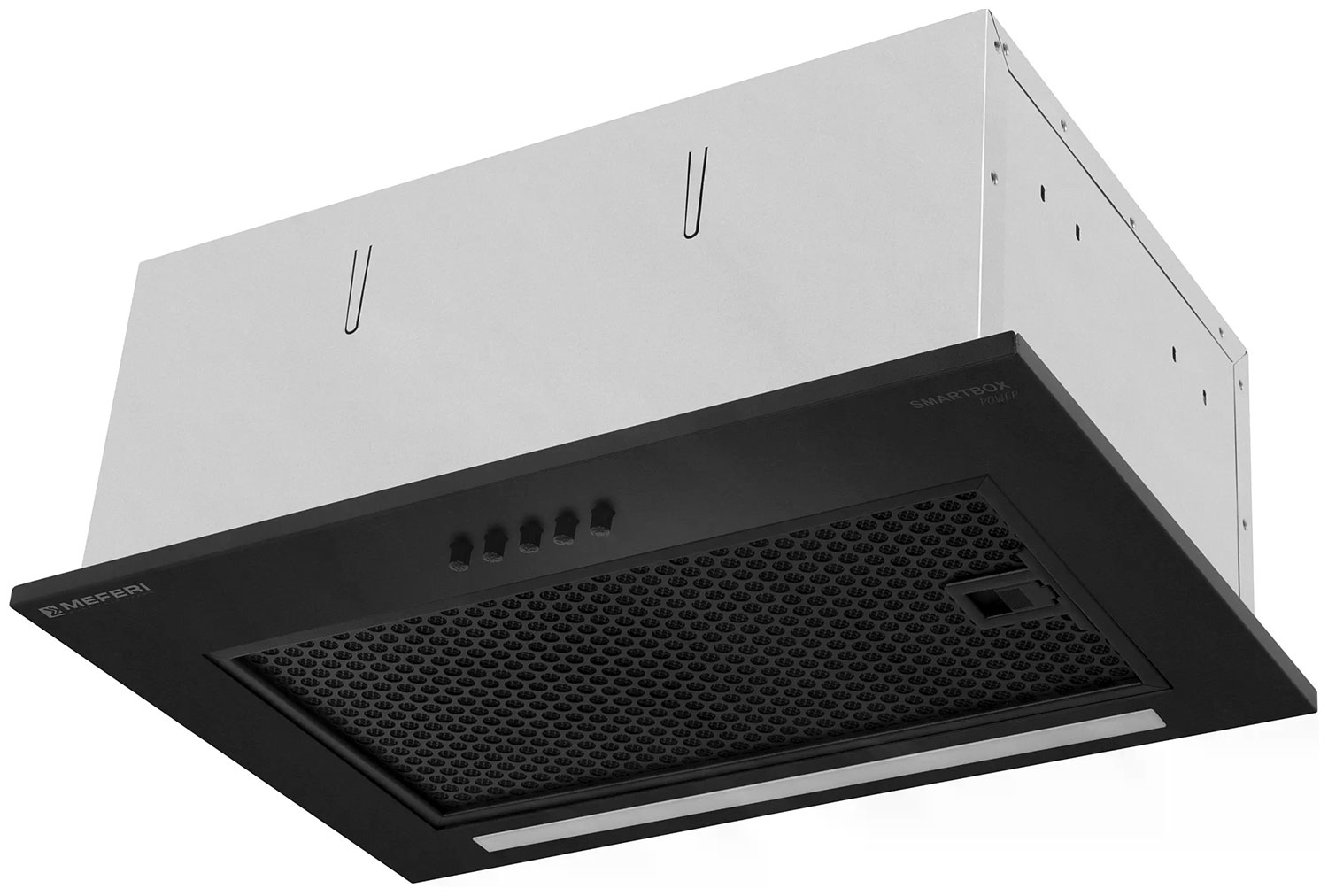 Изображение товара Вытяжка Meferi SMARTBOX45BK POWER скрытая черная 900 м3/ч освещение светодиодное